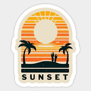 Sunset Sticker